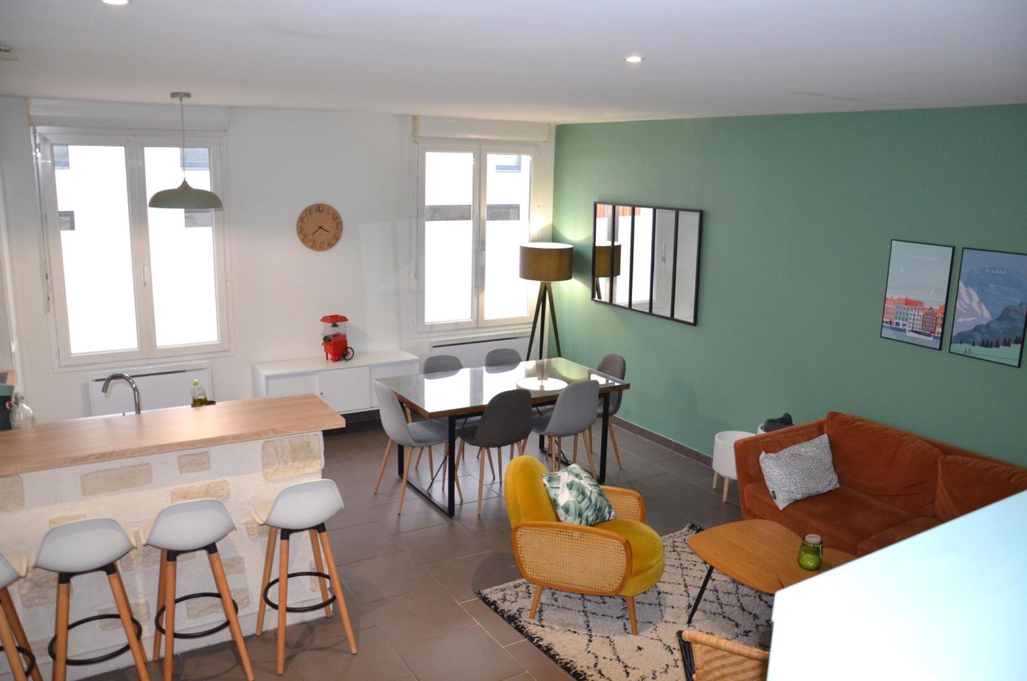Le Cocon Troyen - 6-8P - 2 Parking Gratuits Apartment Troyes Exterior foto